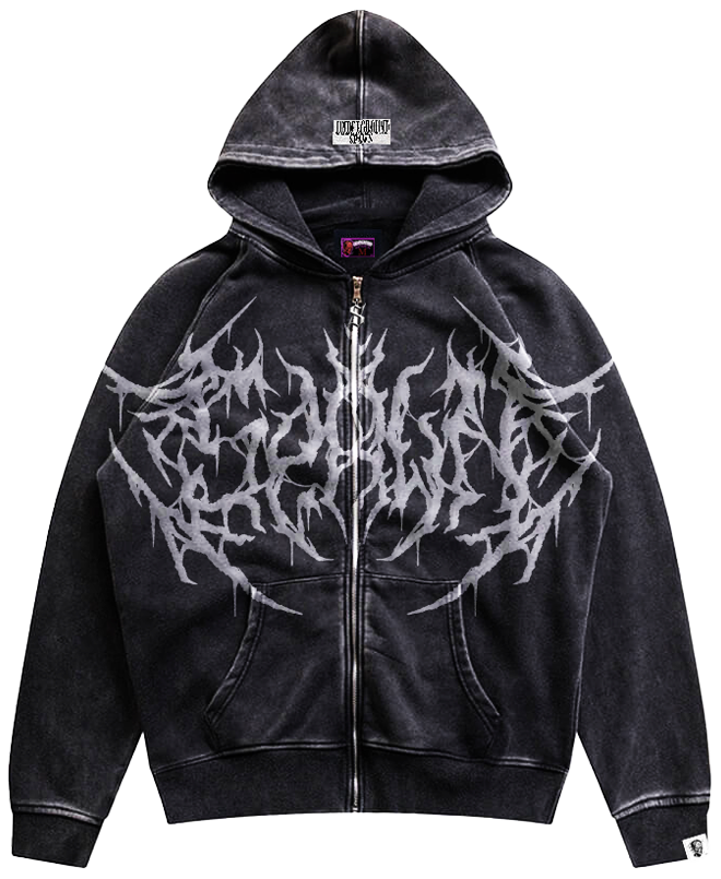 GRAY SPAWN ZIP-UP