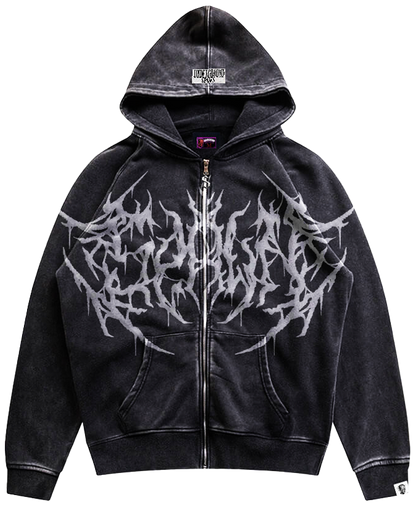 GRAY SPAWN ZIP-UP